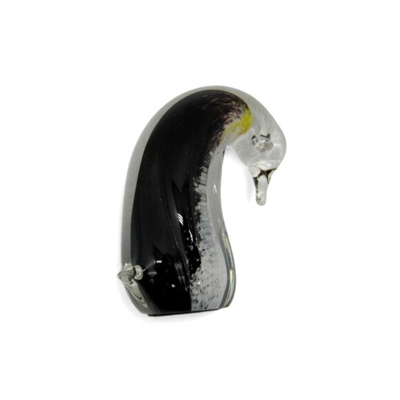 HOKITIKA GLASS Studio Penguin Figurine Paperweight New Zealand 2.5" - Picture 8 of 9